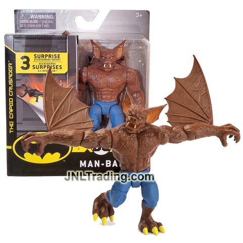 Year 2020 DC Comics The Caped Crusader Creature Chaos 4.5 Inch Tall Action Figure : MAN-BAT 20125766 with 3 Mystery Accessories