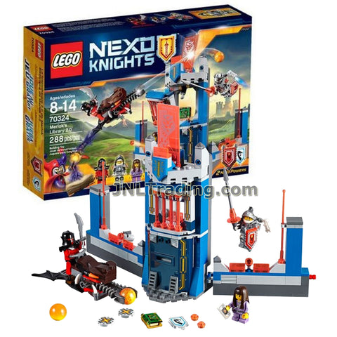 Year 2016 Lego Nexo Knights Series Set 70324 - MERLOK'S LIBRARY 2.0 with The Flame Bat Plus Lance Richmond, Ava Prentiss and Crust Smasher (288 Pcs)