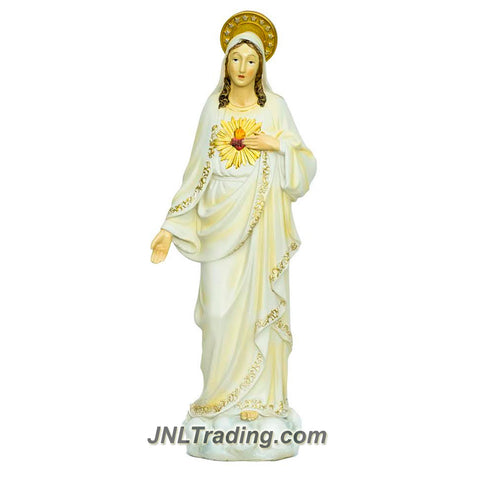 Turtle King Alabastro Religious Home Decor Catholic Saints Series 16 Inch Tall Figurine - SACRED HEART OF IMMACULATE MARY  (D18193)