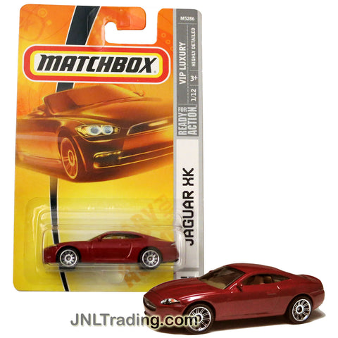 Matchbox Year 2007 VIP Luxury Series 1:64 Scale Die Cast Car Set #33 - Red Sports Coupe JAGUAR XK (1/12) M5286