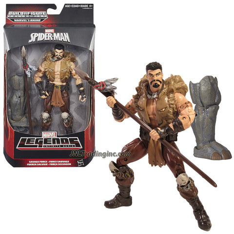Hasbro Year 2015 Marvel Legends Infinite Rhino Series 6" Tall Action Figure - Savage Force KRAVEN with Spear and Rhino's Right Leg