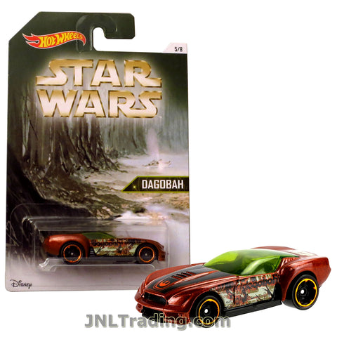 Hot Wheels Year 2015 Star Wars Series 1:64 Scale Die Cast Car Set 5/8 - Copper Color DAGOBAH PONY-UP DJL11