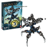 Lego Year 2008 Limited Edition Bionicle Series Figure with Vehicle Set # 8954 - Mazeka with Helryx Swamp Strider Plus Midak Skyblaster that Rotates 360 Degrees and 9 Light Spheres (Total Pieces: 301)