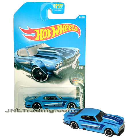 Year 2015 Hot Wheels Nightburnerz Series 1:64 Scale Die Cast Car Set 7/10 - Blue Classic Super Sport Coupe '70 CHEVY CHEVELLE