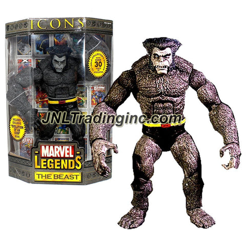 ToyBiz Year 2006 Marvel Legends "ICONS" Series 12 Inch Tall Action Figure - THE BEAST with Over 30 Points of Articulation and Exclusive "Evolution of an Icon" Book
