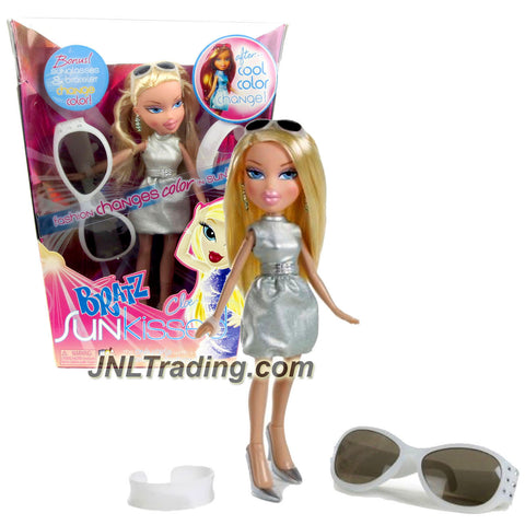 MGA Entertainment Bratz Sunkissed Series 10 Inch Doll - CLOE in Dress that Change Color in Sunlight and Sunglasses Plus Bonus Sunglasses and Bracelet for You