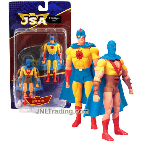 DC Direct Year 2007 Series 1 Justice Society of America JSA 2 Pack 6 Inch Tall Action Figure Set - GOLDEN AGE ATOM