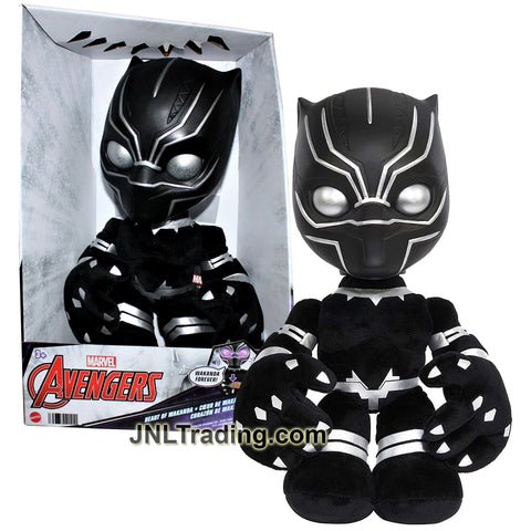 Year 2022 Marvel Avengers 12 Inch Electronic Plush - HEART OF WAKANDA BLACK PANTHER with Light and Sound FX