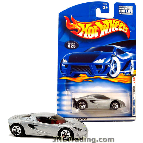 Hot Wheels Year 2001 First Editions Series 1:64 Scale Die Cast Car Set #13 - Silver Color Luxury Sports Coupe LOTUS M250