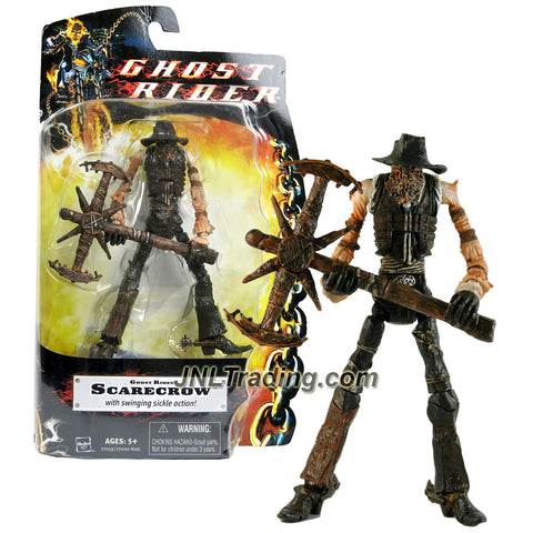 Hasbro Year 2006 Ghost Rider Movie Series 6 Inch Tall Action Figure - SCARECROW with Swinging Sickle Action 
