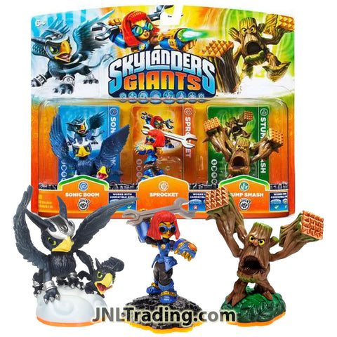 Activision Skylanders Giants 3 Pack Set SONIC BOOM, SPROCKET and STUMP SMASH