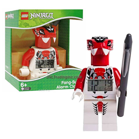 Lego Year 2014 Ninjago Masters of Spinjitzu Series 8" Tall Figure Alarm Clock Set# 9003080 : FANG-SUEI with Moving Arms and Legs Plus Backlight Display