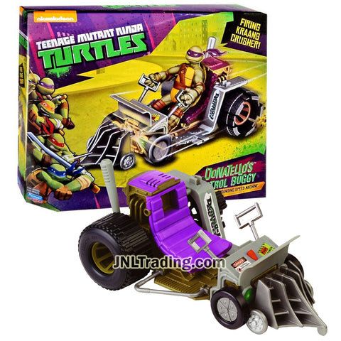 Year 2014 Teenage Mutant Ninja Turtles TMNT Vehicle Set - Pavement Pounding Speed Machine DONATELLO'S PATROL BUGGY with Krang Crusher Missile Launcher