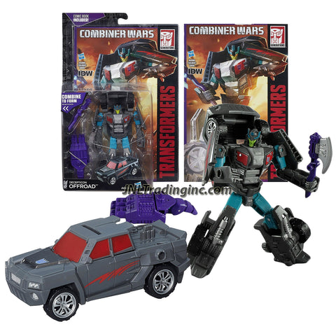 Hasbro Year 2014 Transformers Generations Combiner Wars Series 5-1/2 Inch Tall Robot Figure - Decepticon OFFROAD with Battle Axe, Menasor's Left Foot and Comic Book (Vehicle Mode: Pick-Up Truck)