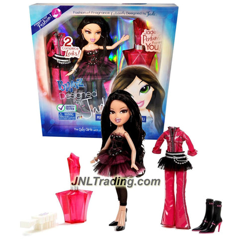 MGA Entertainment Bratz Passion 4 Fashion Series 10 Inch Doll - JADE with 2 Outfits, Pink Hairbrush and Fragrance Exclusively Designed By Jade