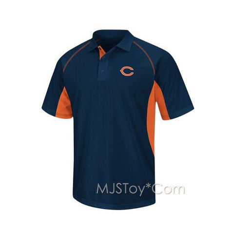 NWT NFL Chicago Bears Men Golf Polo Comfort Stretch Moisture Wick Shirt Size S