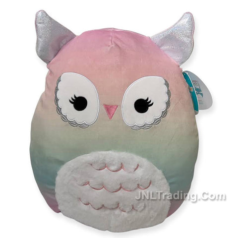 NWT Original Squishmallows Kellytoy 16" Soft Plush Animals Britta Rainbow Owl
