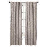 NEW HOME One Window Treatment Panel Zebra Curtain 54x84 inch Grey/Brown/Purple