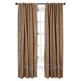 NEW HOME One Window Treatment Panel Zebra Curtain 54x84 inch Grey/Brown/Purple