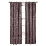 NEW HOME One Window Treatment Panel Zebra Curtain 54x84 inch Grey/Brown/Purple