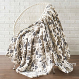 MONTE & JARDIN Luxury Collection Ultra Plush Throw Soft Warm Modern Blanket