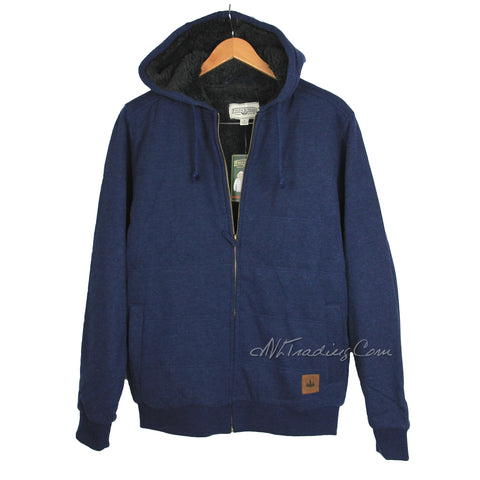 Field & Stream Quilted Men's Sherpa Lined Hoodie Hooded Sweatshirt Jacket