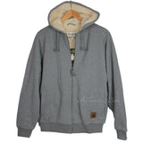 Field & Stream Quilted Men's Sherpa Lined Hoodie Hooded Sweatshirt Jacket