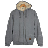 Field & Stream Quilted Men's Sherpa Lined Hoodie Hooded Sweatshirt Jacket
