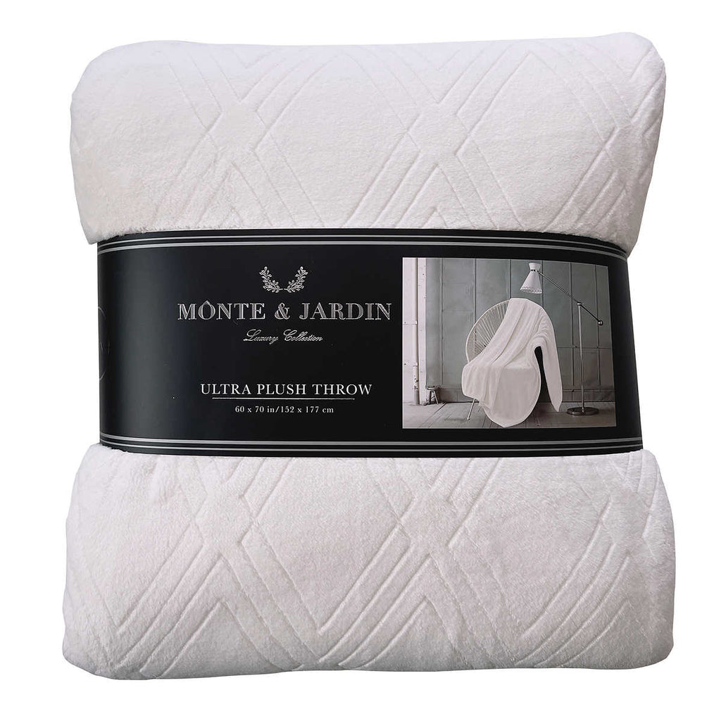 Monte Jardin Luxury Collection Ultra Plush Throw Extra Warm Soft Blank