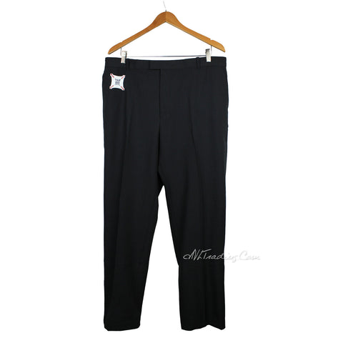 Izod Men's Performance Stretch Straight Fit Flat Front Chino Pant, Dark Black, 42W x 29L Izod Men's Performance Stretch Straight Fit Flat Front Chino Pant, Dark Black, 42W x 29L