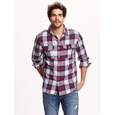 Old navy plaid mens Clearance
