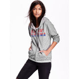 Old Navy Women's Logo French Terry Zip Hoodie Lightweight Jacket sweatshirt