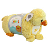 Little Miracles Snuggle Me Soft Cozy Cuddly Sherpa Blanket Plush Set DUCK