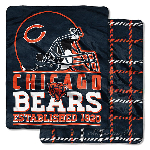 Chicago Bears Super Soft Double Sided Oversize Throw Ultra Warm Cozy Blanket