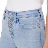 CK Calvin Klein Repreve Ladies' High Rise Exposed Button Jean Denim Pants