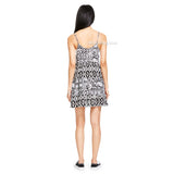 Junior's Mossimo Cute Stylist Black and White Printed Summer Woven Dress