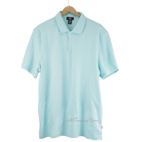 Calvin Klein CK Men Soft Liquid 100% Cotton Polo Shirt Short Sleeve