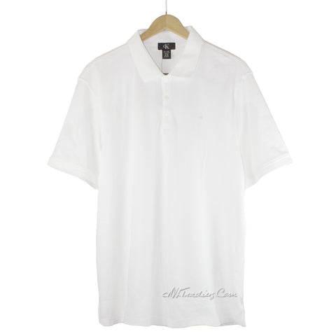Calvin Klein CK Men Soft Liquid 100% Cotton Polo Shirt Short