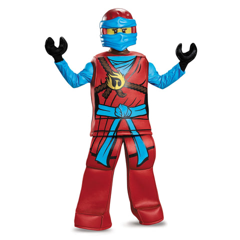 Licensed Lego Red Ninjago NYA Girl Complete Prestige Halloween Costume S or M