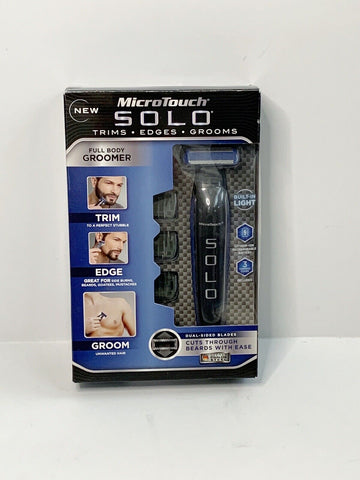 Micro Touch Solo Full Body Groomer Trim Edges Beard Goatee Sideburns Mustaches (OPEN BOX)