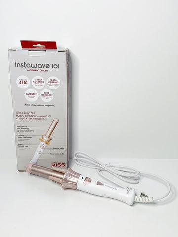 KISS Instawave 101 Automatic Curler Rotating Tourmaline Curling Iron, 1 Inch 1"
