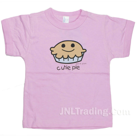 Pipsqueaks David Goliath Pink "Cutie Pie" Toddler 100% Cotton Girl Tee