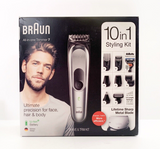 Braun 10 in 1 Body Grooming Kit Hair Clipper All-in-One Timmer 7 (OPEN BOX)