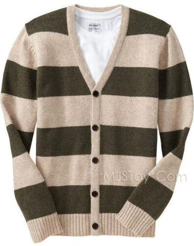 Wide Striped Cardigan Men's Old Navy Men Striped Wool Blend