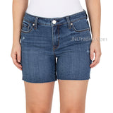 Seven7 Ladies 5" inseam Cut Hem Denim Weekend Short