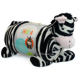 Little Miracles Snuggle Me Soft Cozy Cuddly Sherpa Blanket Plush Set ZEBRA